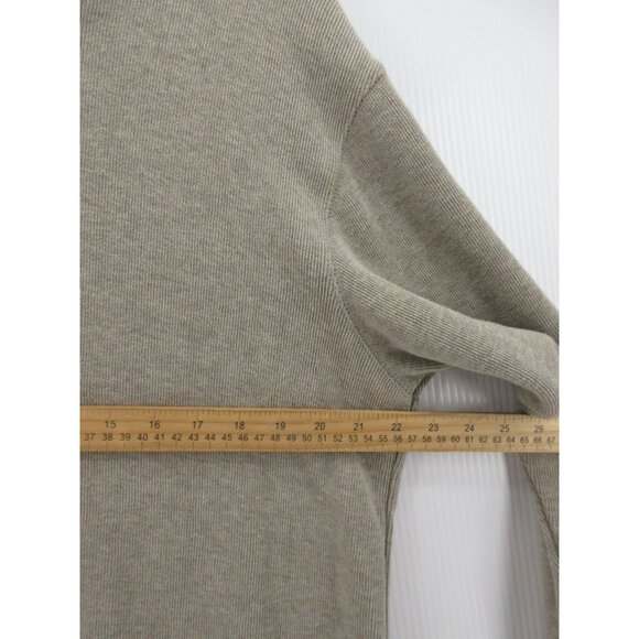 VINTAGE Gap Sweater Medium Taupe Pullover Preppy Classic Y2K Cotton - Picture 5 of 10